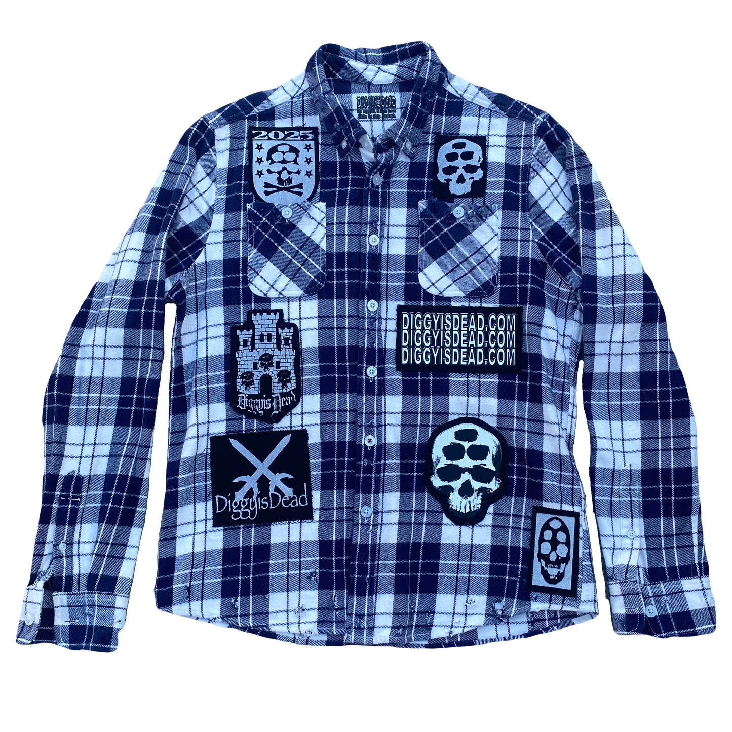 1of1 Patchwork Flannel - Blue