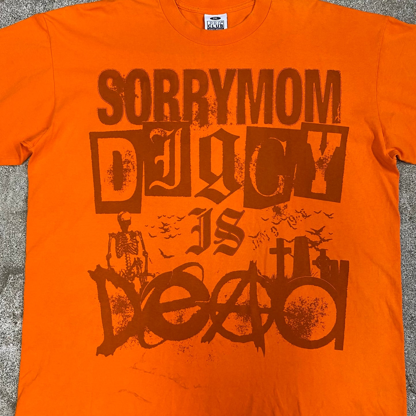 1/1 SORRYMOM X DIGGYISDEAD TSHIRT - Orange/Orange