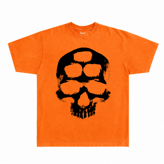 HALLOWEEN Skull Tee - Orange