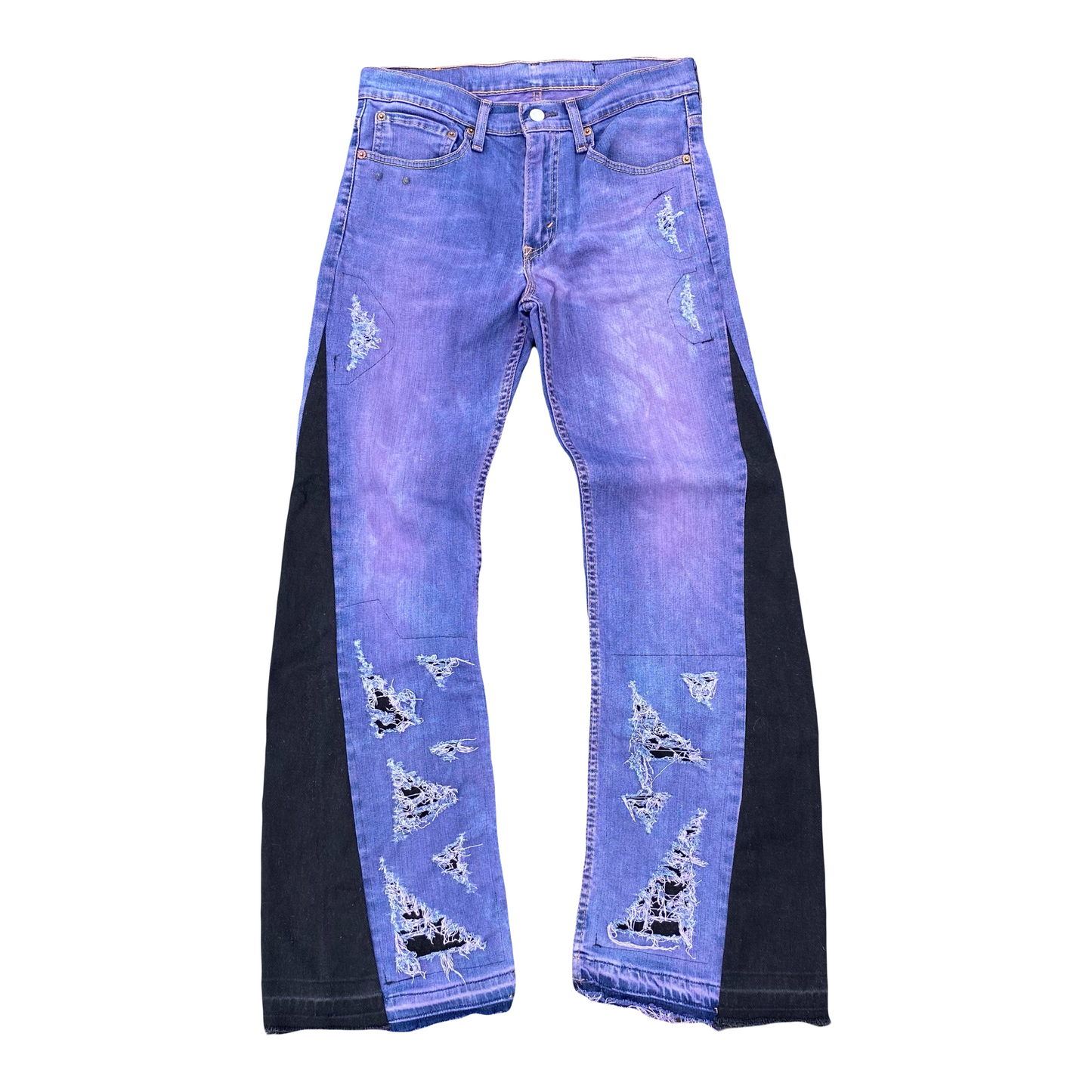 1/1 ‘PURPLE HAIZE’ Flared Jeans - 32X32