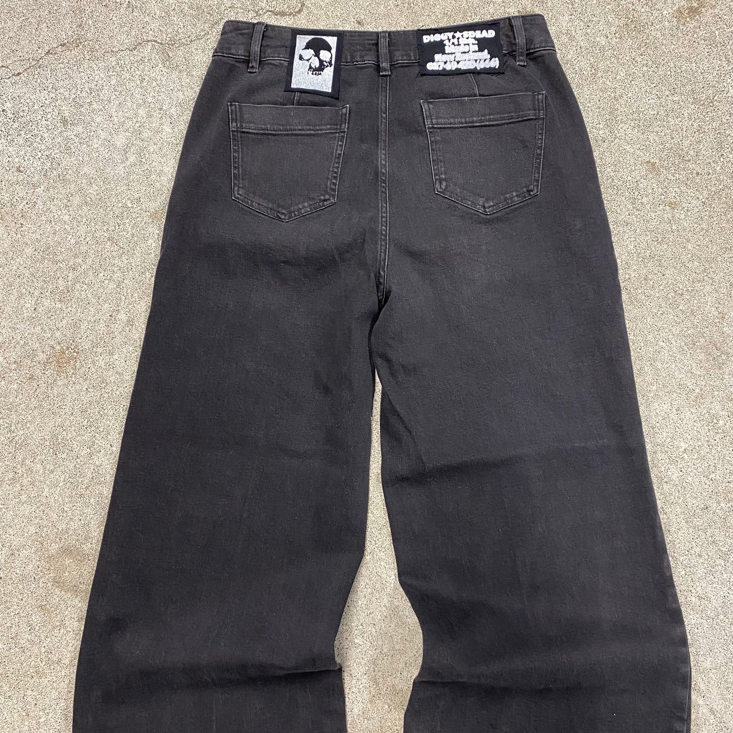 1/1 Goat Skull Wide Jeans - 34x34