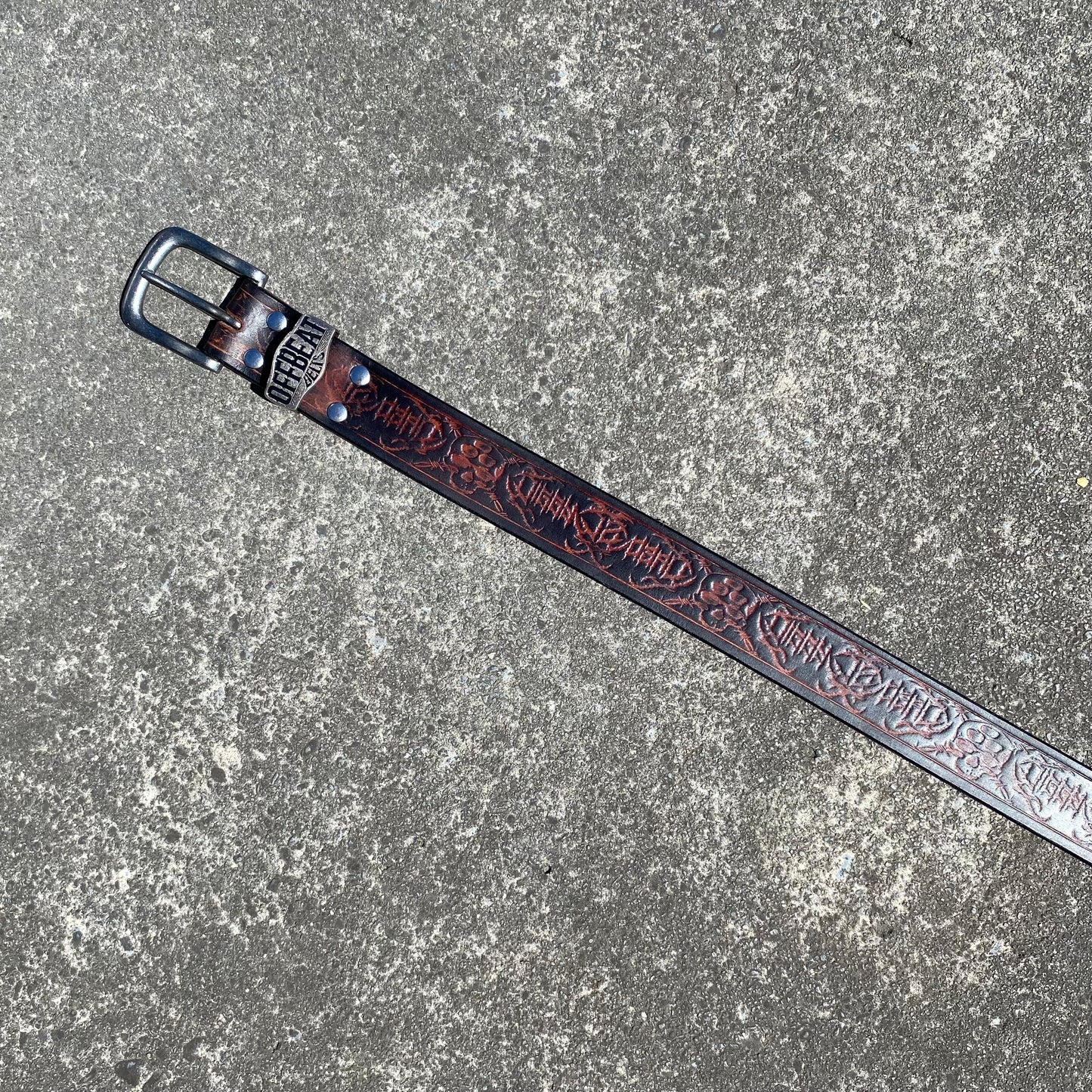 DEATH BY LEATHER - OFFBEAT X DIGGYISDEAD BELT