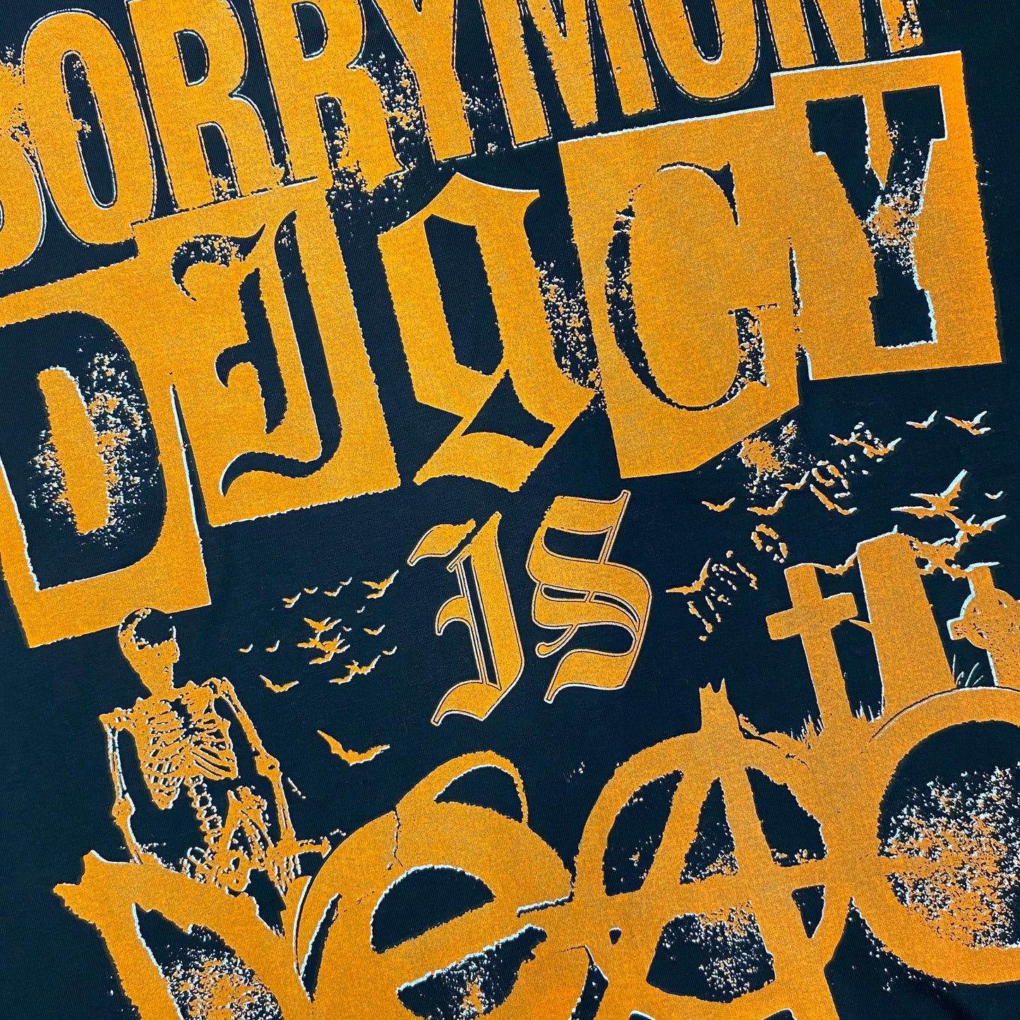 1/1 SORRYMOM X DIGGYISDEAD TSHIRT - Black/Orange