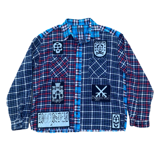 1of1 Patchwork Flannel - Red/Blue