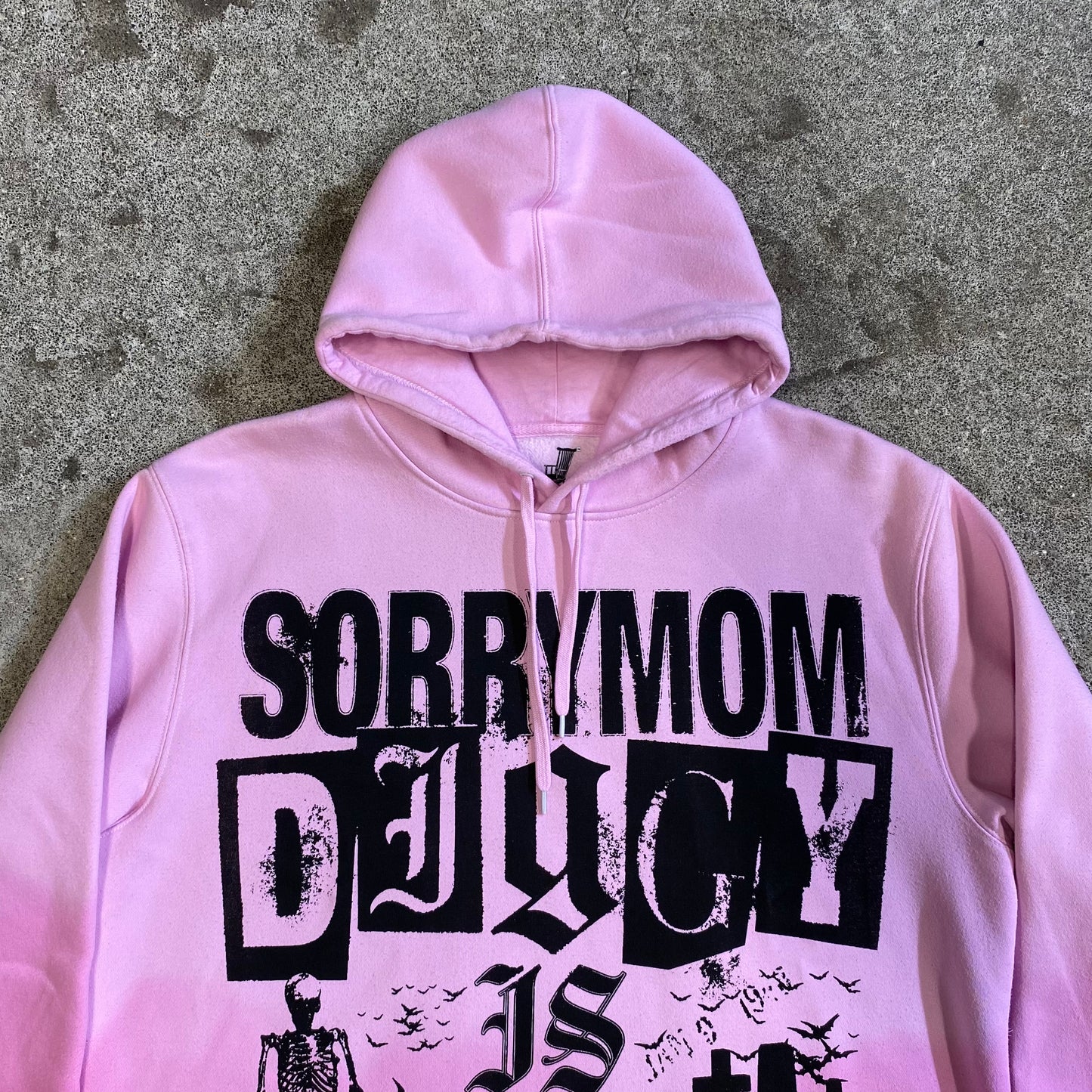1/1 SORRYMOM X DIGGYISDEAD HOODIE - Pink/Pink