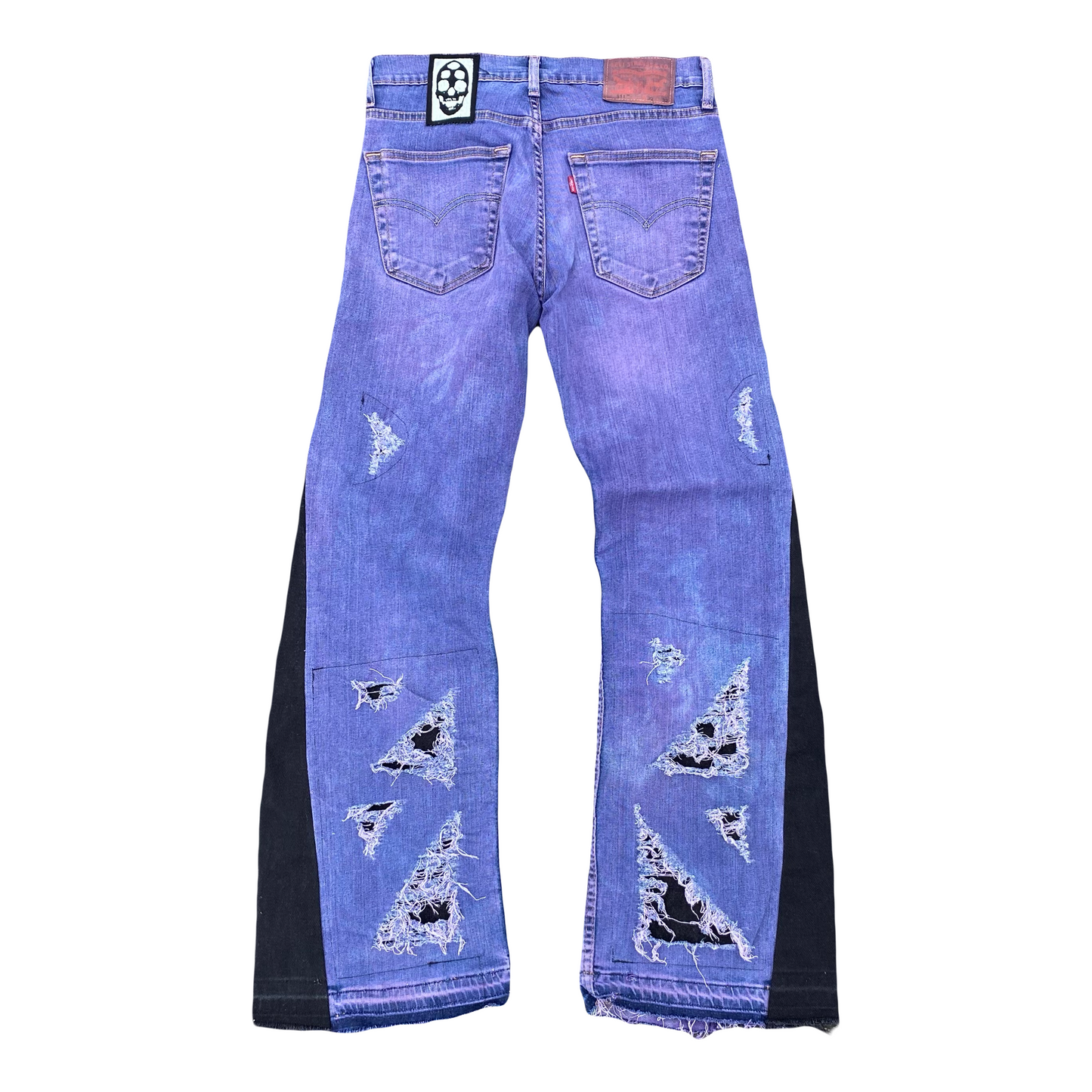 1/1 ‘PURPLE HAIZE’ Flared Jeans - 32X32