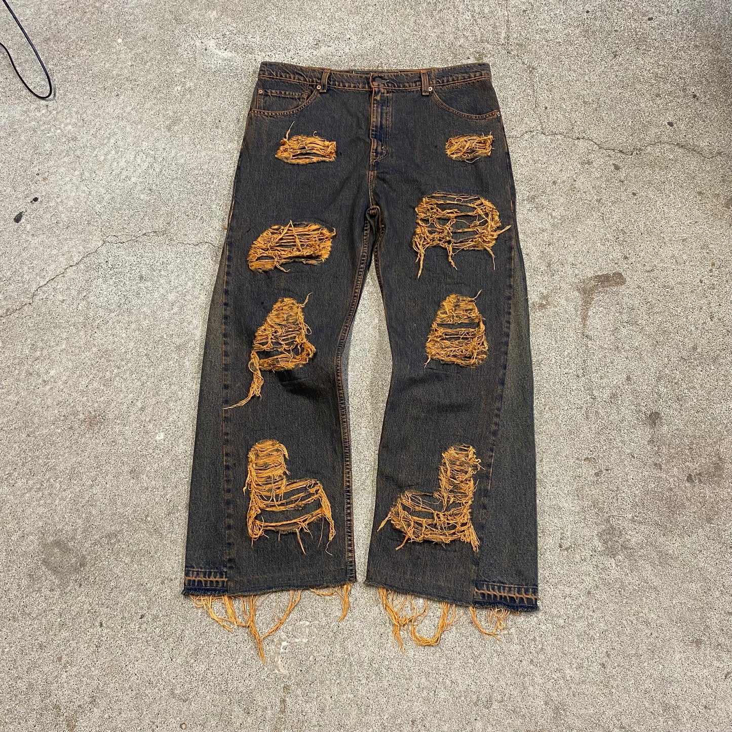 1/1 “My Jeans are Rusty” Distressed Jeans - 40X32