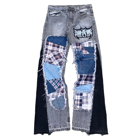 1/1 ‘Flannel Graveyard’ DID X PEMI Jeans - 32X34