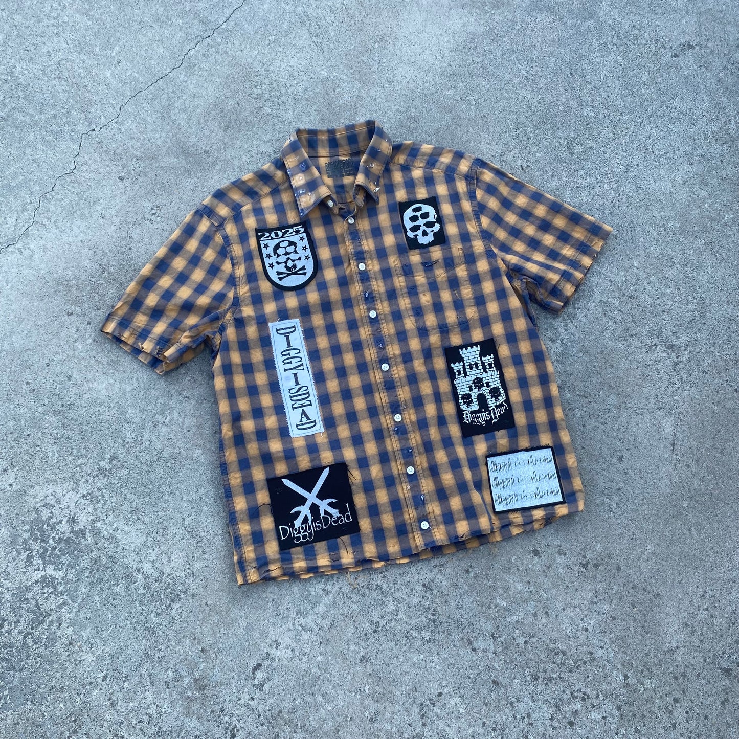 1of1 Patchwork Flannel - Yellow/Blue