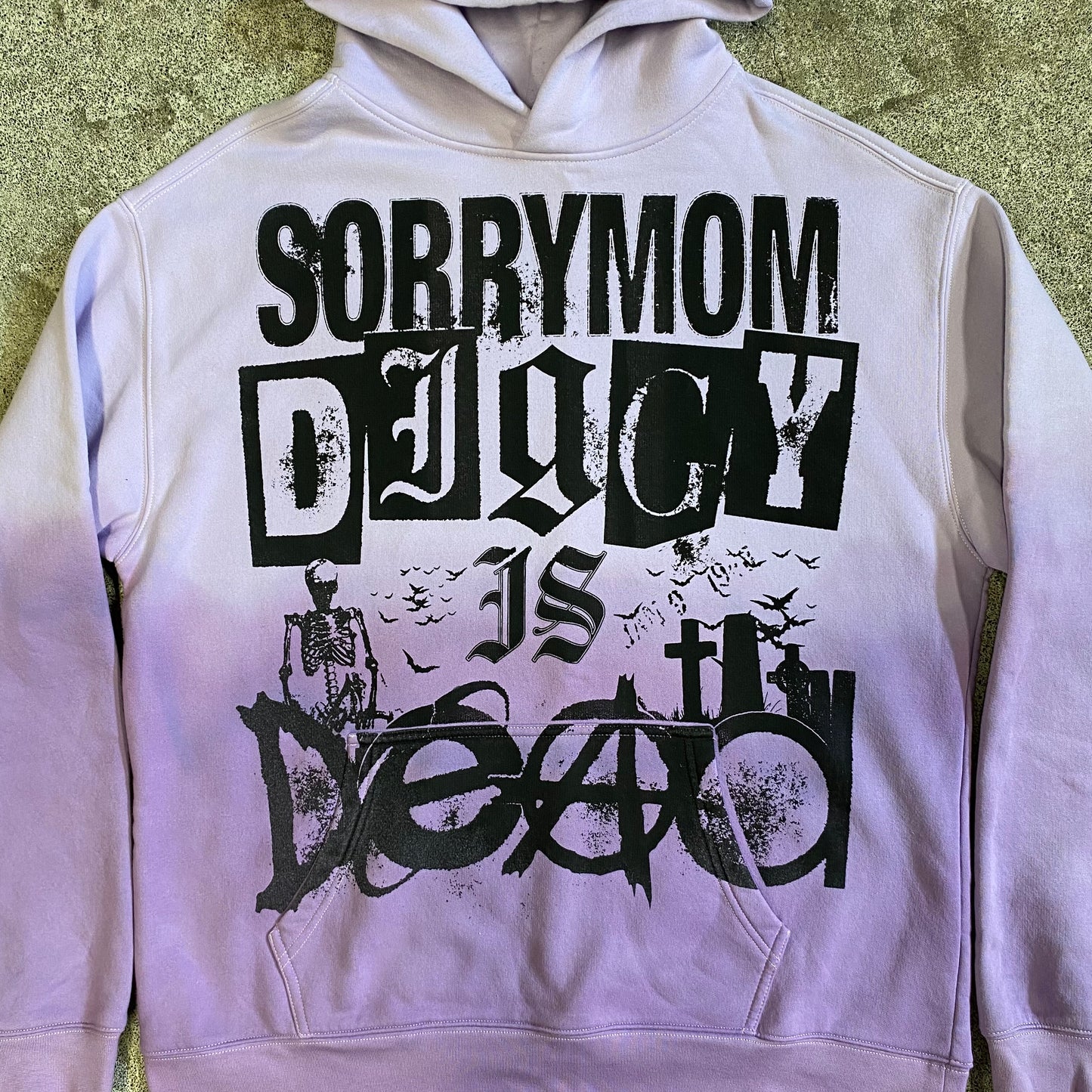 1/1 SORRYMOM X DIGGYISDEAD HOODIE - Purple/Purple
