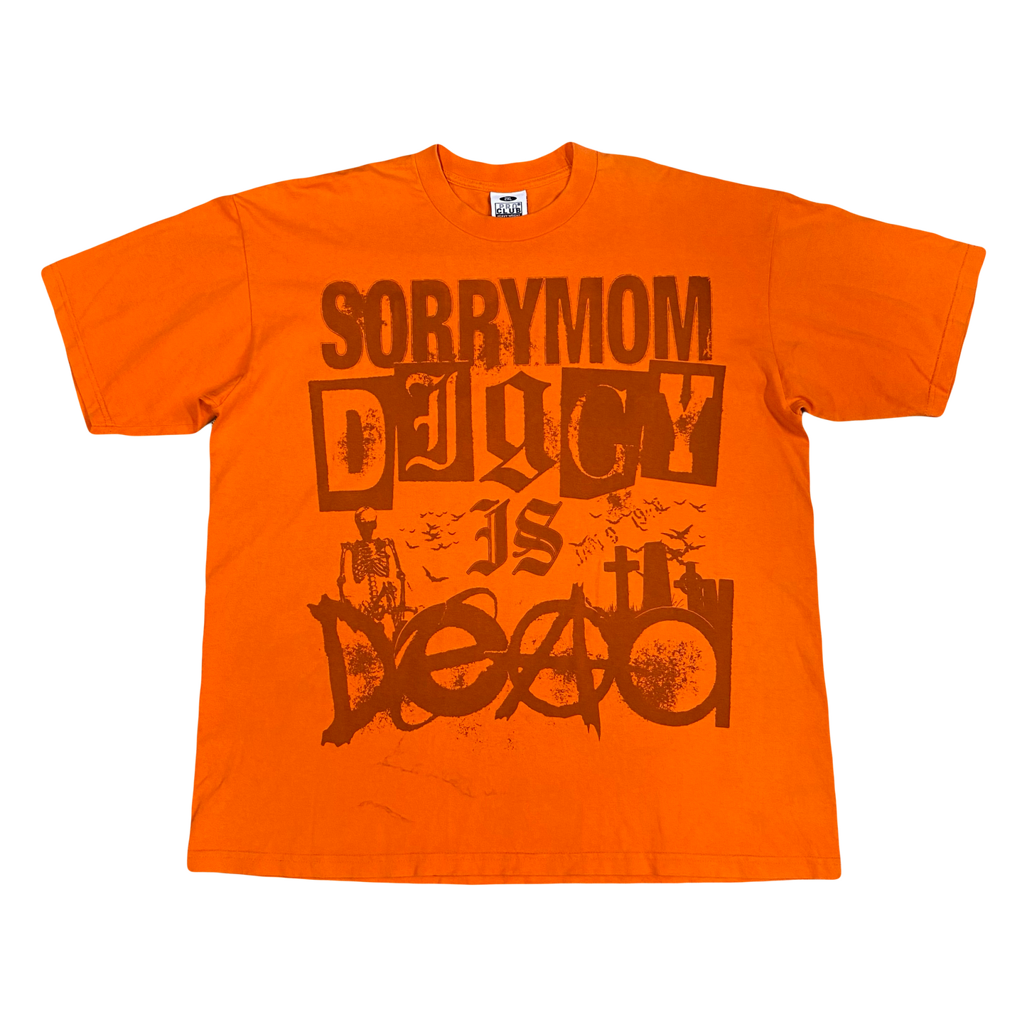 1/1 SORRYMOM X DIGGYISDEAD TSHIRT - Orange/Orange