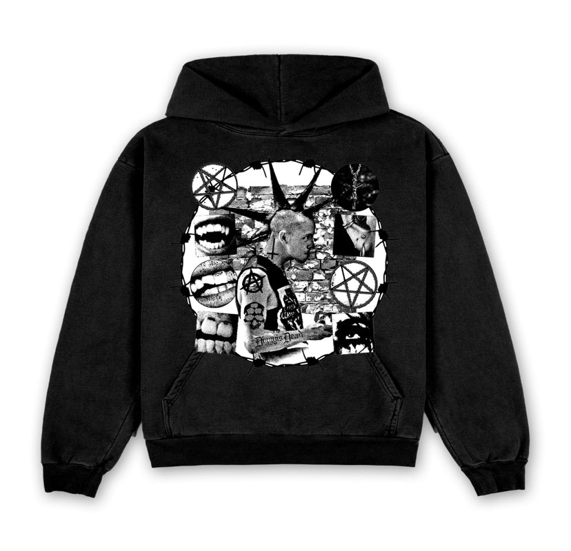 TEETH AND THORNS Hoodie - Black