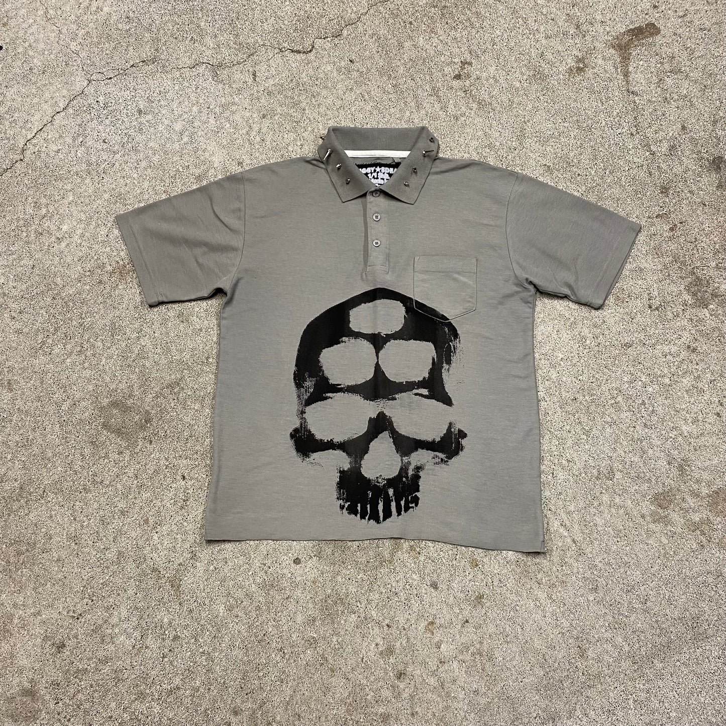 Spiked Skull Polo - M