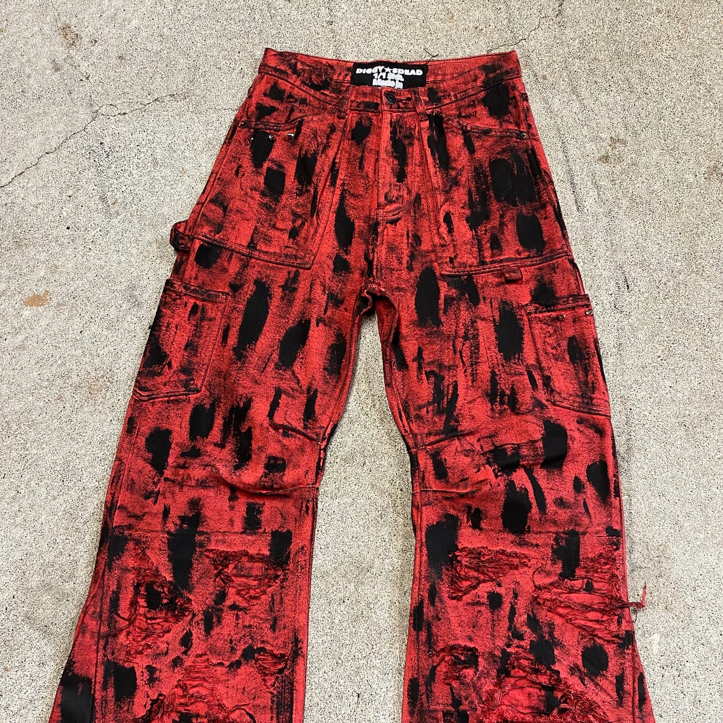 1/1 “Bloody Murder” Distressed Jeans - 27x30