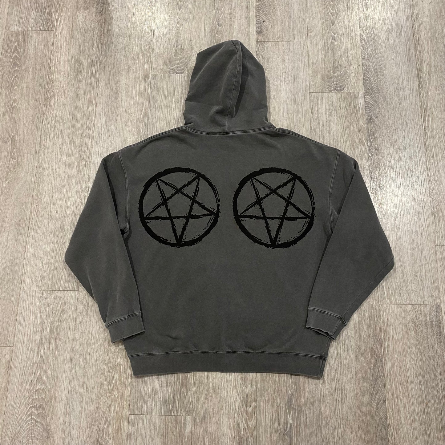 1/1 Spiked Skull Hoodie - Grey