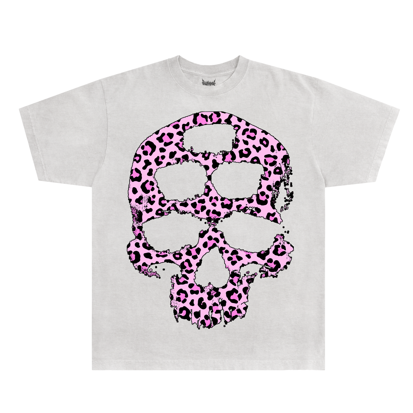 VALENTINES LEOPARD SKULL TEE - White