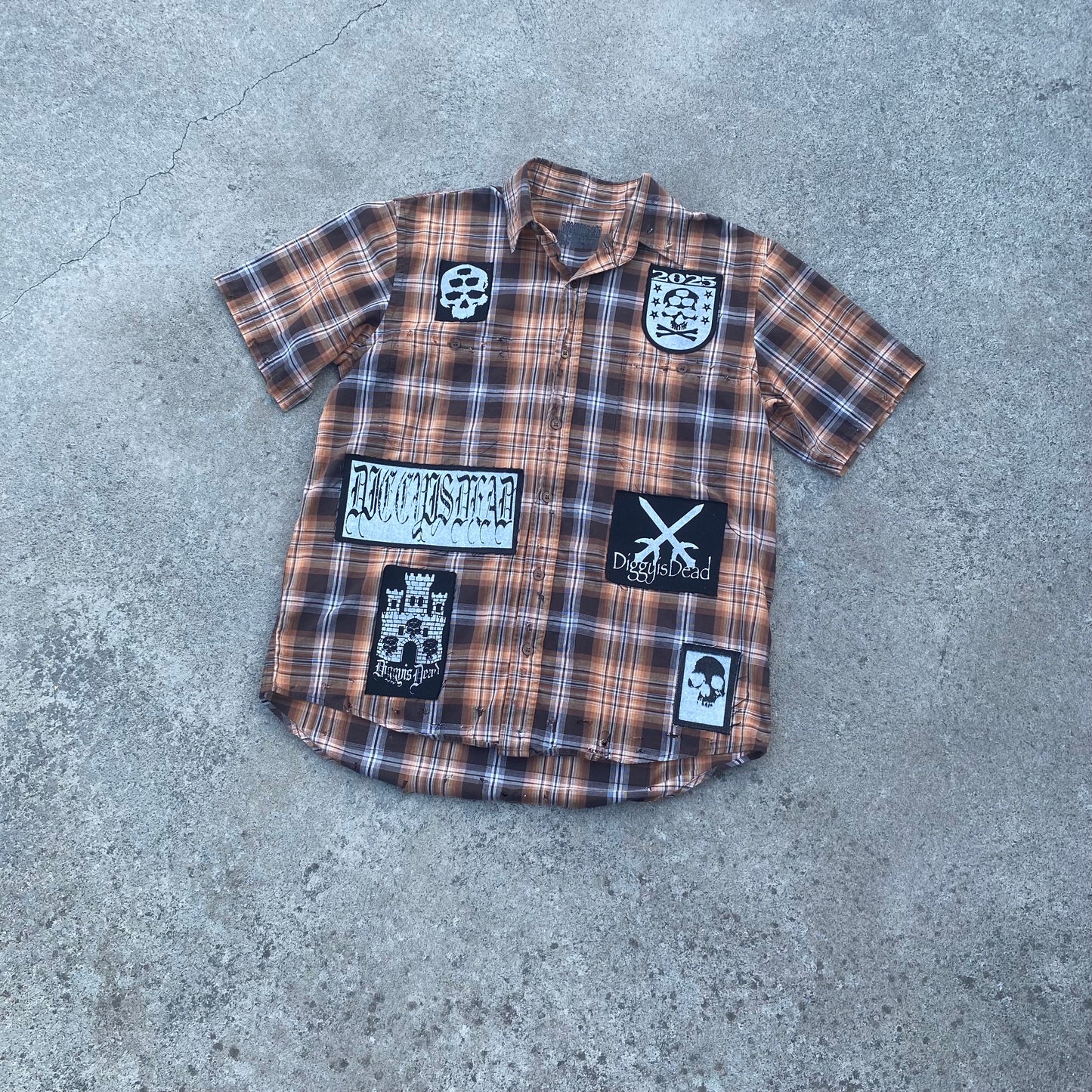 1of1 Patchwork Flannel - Burnt Orange