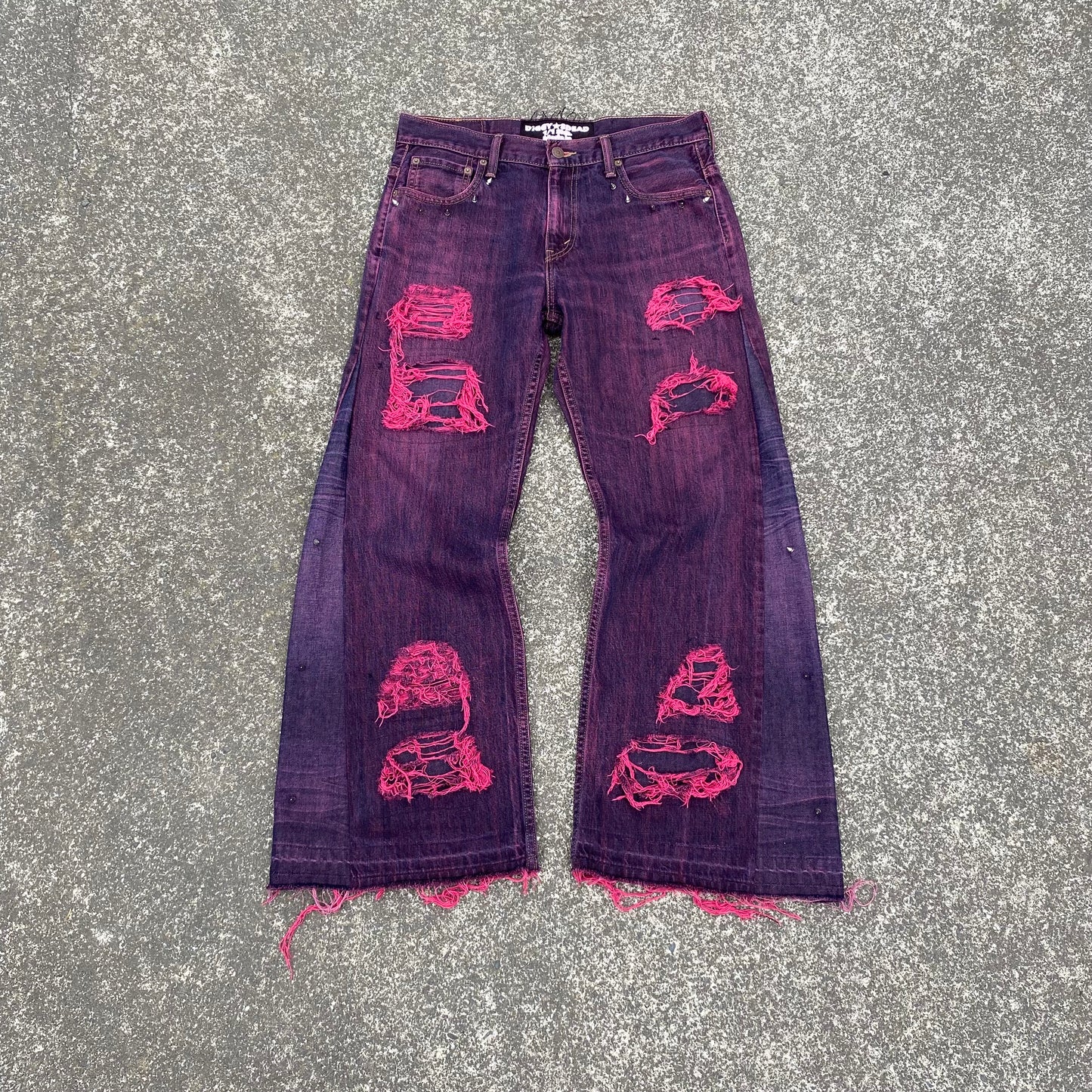 1/1 ‘Dead Cherry’ Distressed Jeans - 30X30