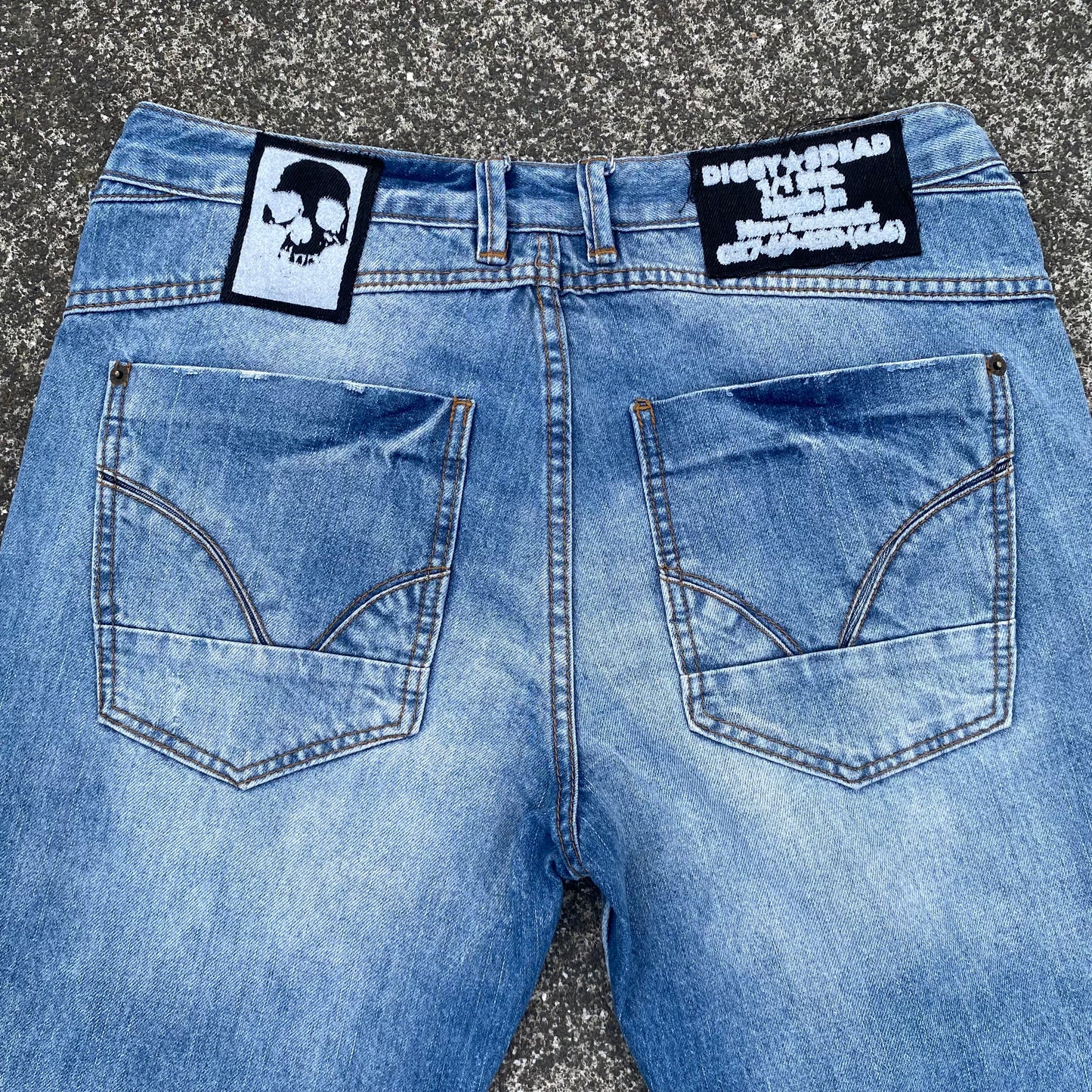 1/1 ‘Denim Graveyard’ DID X PEMI Jean Shorts - 32X34