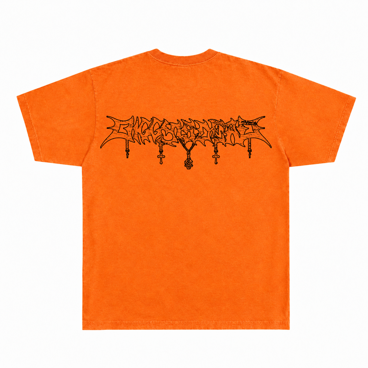 HALLOWEEN Skull Tee - Orange