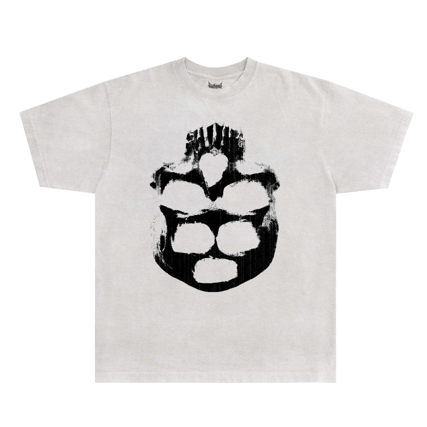 Upside-Down SKULL Tee - White