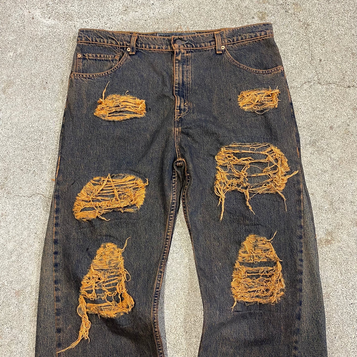 1/1 “My Jeans are Rusty” Distressed Jeans - 40X32