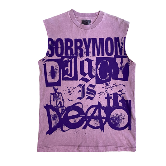 1/1 SORRYMOM X DIGGYISDEAD TANK TEE - Purple/Purple