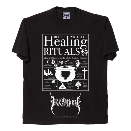 Healing Rituals Tee - Black *Made to order*