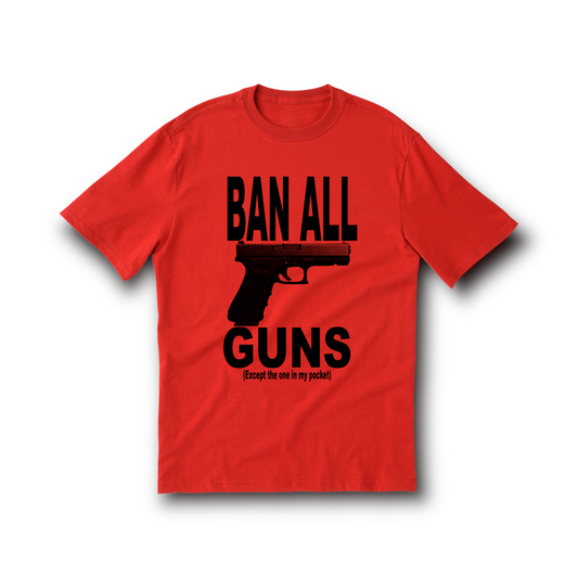 Ban all Guns Tee - Red