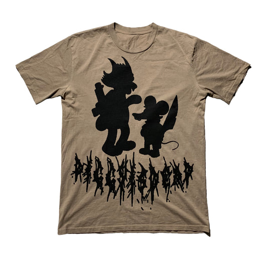 1/1 “BACK UP!” Tan tshirt - L