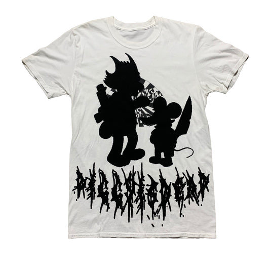 1/1 “BACK UP!” White tshirt - M