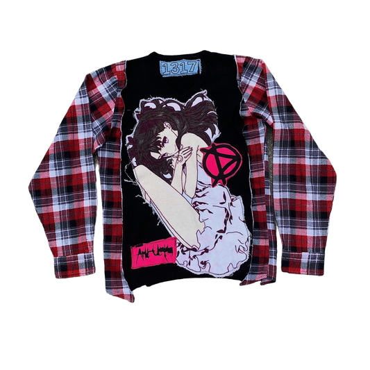 Anime Girl Flannel - Medium