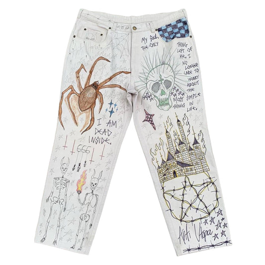 1/1 Hand Drawn Pants